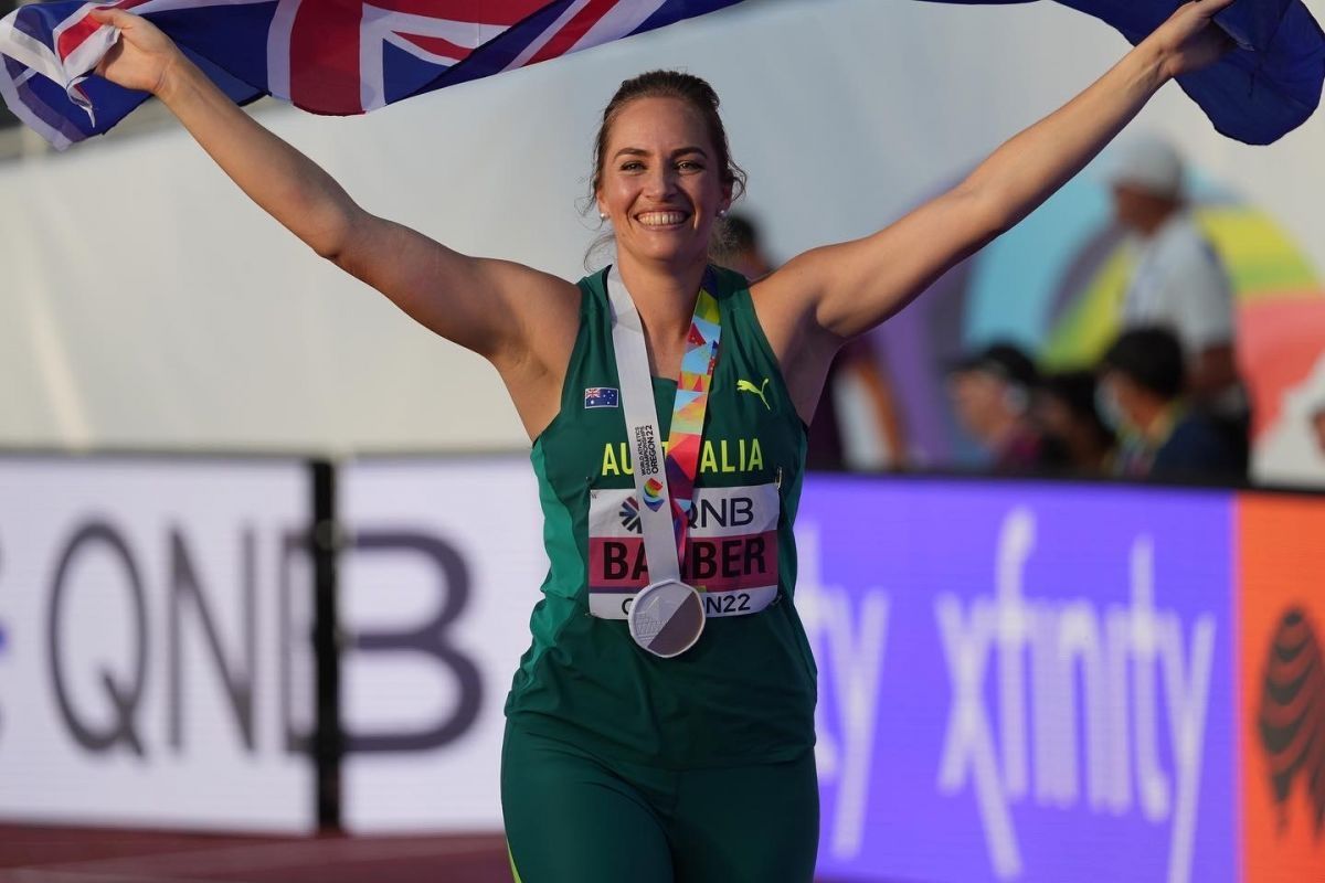 Olympic Javelin Thrower, Kelsey-Lee Barber wins a gold medal at the 2022 World Athletics Championships in Oregon.