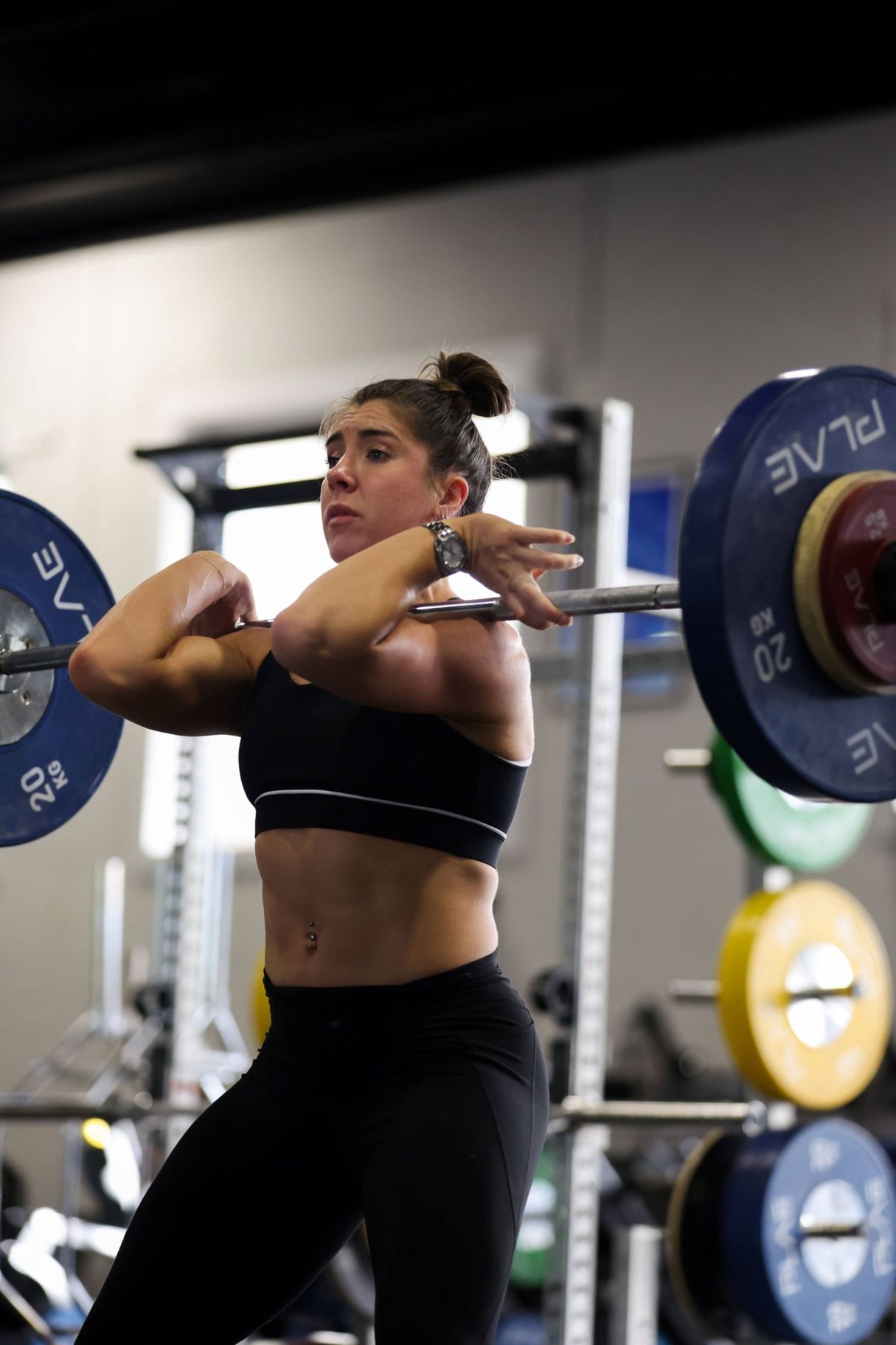 Bree Walker training within the Queensland Academy of Sport High Performance Gym