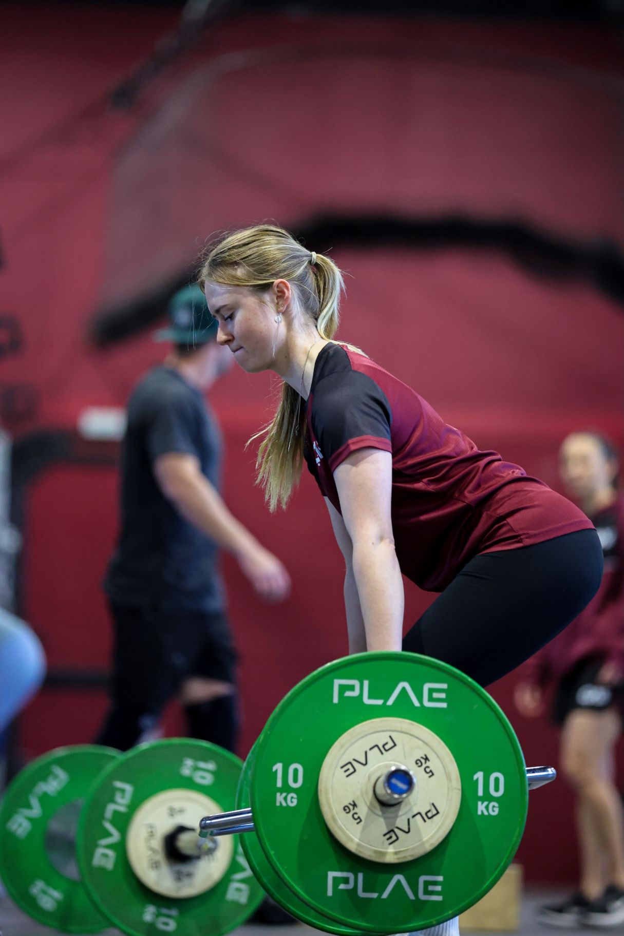 Para athlete Georgia Gunew training at QAS high-performance gym